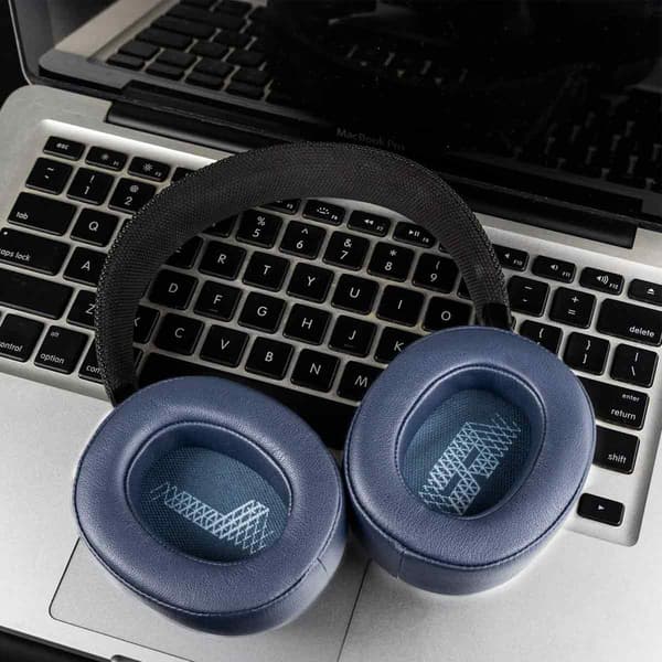 Bluetooth Headset Sæt Svamp Ørekopper Bomuld Ørekopper Hovedtelefon Tilbehør navy blue