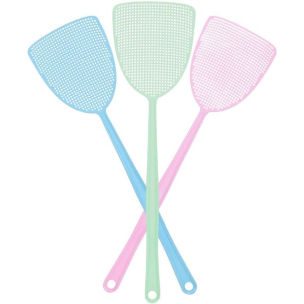 Flugdödare, Stark Flexibel Manuell Sats Skadedjursbekämpning, Blandade Färger (3-pack) (3 Färger)
