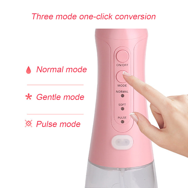 Oral Irrigator: Sladdlös Vattentrådsborste, 360 Graders Roterande Munstycken, Högkapacitetsbatteri, Vattentät Design, Djuprengöring & Förbättra Tandkött