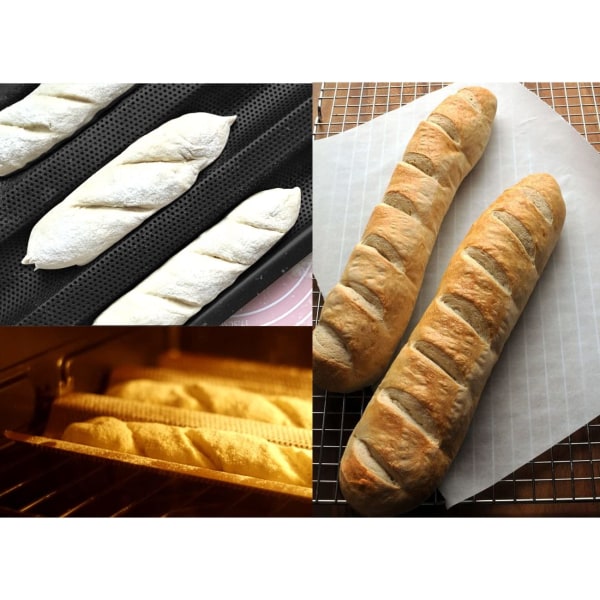 Baguettebakplåt 33*38*2,4cm, non-stick