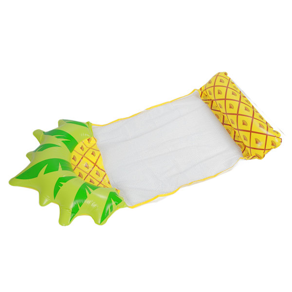 Poolmatta Flerfärgad, Rolig Design Uppblåsbar Ananas Med Reparationslapp Inkluderad För Oändligt Sommarroligt, 150 X 75CM