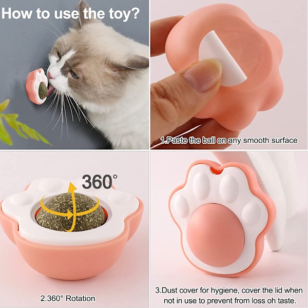3-pack kattmynta leksaker för katt, kattmynta leksak för rengöring av tänder,
