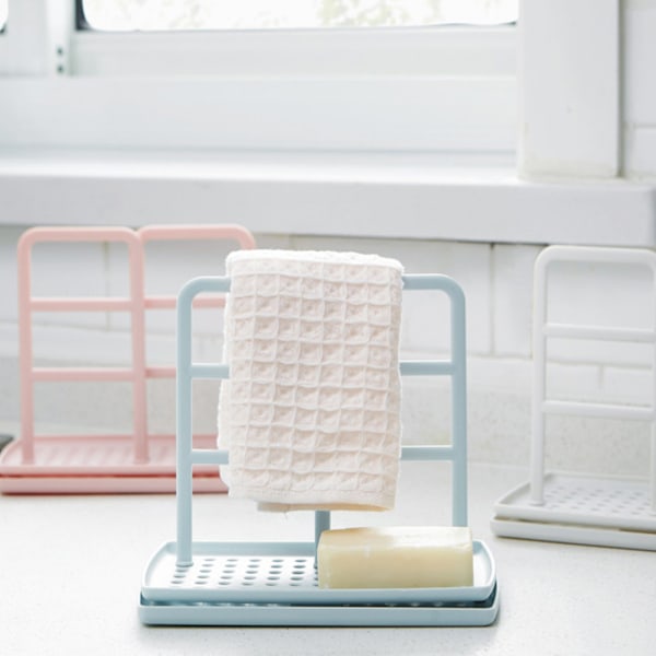 Kompakt och stilren kökssvamphållare, platsbesparande torkställ för bänkskiva, innovativ design, säkert material för daglig användning