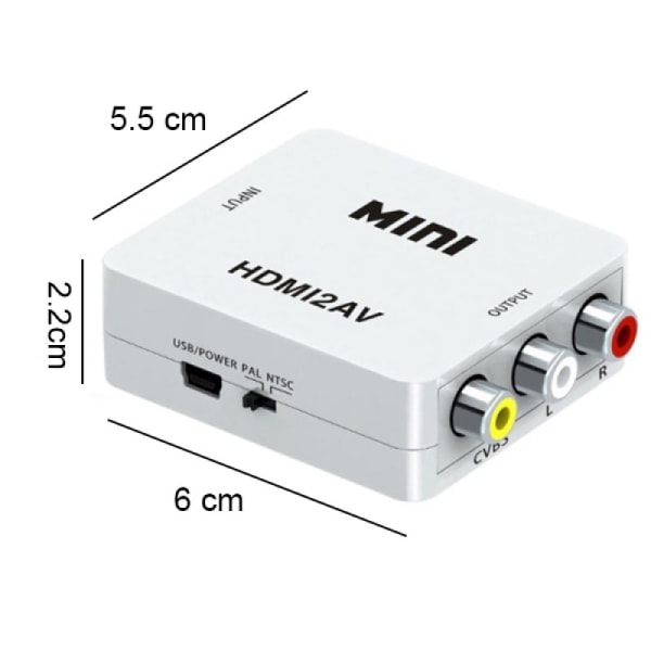 1080P Hdmi Till Av Converter Composite Audio Converter,För DVD