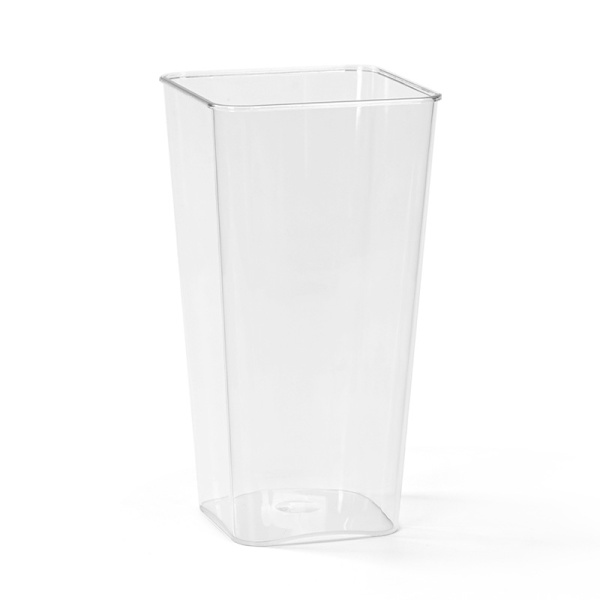 Transparent paraplyställ, blomkruka för väckning, käppställ, plastskräpkorg, lämplig för entré, hemmakontorsdekoration 14,9 tum x 7,4