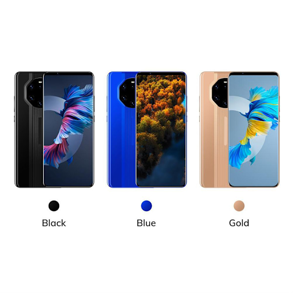 Smartphone med Snapdragon CPU, Utbyggbart minne 12+512G, 6,1-tums skärm, Android 10.0, Ansiktsigenkänning, Fingeravtrycksupplåsning, Wi-Fi, Dubbla SIM-kort