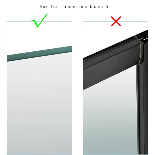 Duschkrokar, set med 2 krokar för duschvägg utan borrning med skumskydd, handdukskrokar i rostfritt stål, duschkrokhållare för handduk,