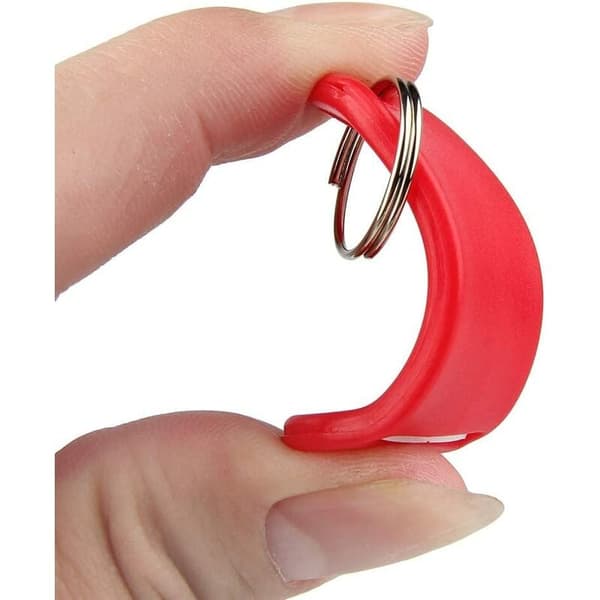 Nøglemærker med etiketvindue, robust plastik til tilpasselig identifikation, multifunktionelle nøgleringe med splitring, 70 stk.