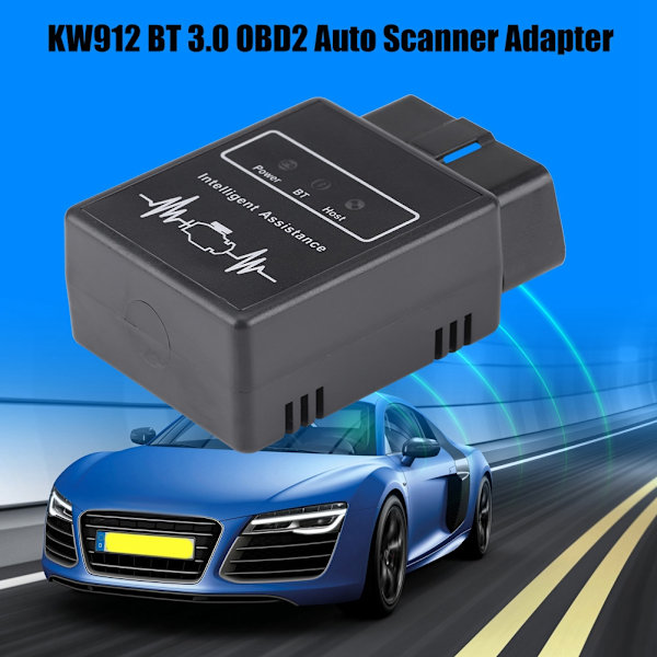 Kompatibel med Conway KW912 BT3.0 OBD2 Automatisk Skanningsadapter Diagnostisk Testare Feltskanningsverktyg för Android