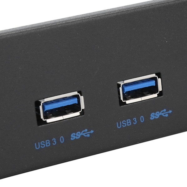 Ultrasnabb Dubbel USB 3.0 Hubb Adapter För Frontpanel, Supersnabb Dataöverföring 5Gbps, Skyddsfilm Säkerställer Repfri Montering, Moderkort