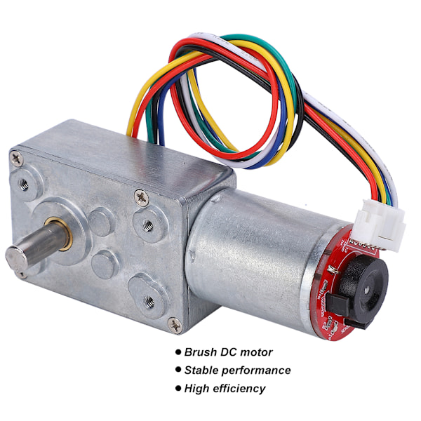 Växelmotor med maskväxelreducerare, kodare, 20‑60RMP borstfri DC-motor, elektroniska enheter JGY371DC12V 40RPM