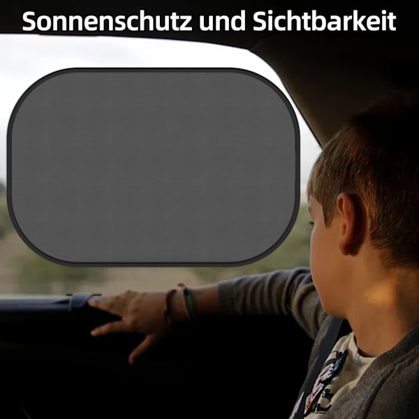 2 st bilfönsterskydd för baby, bilsolskydd för barn, bilfönsterskydd för skydd mot UV-strålar, bakre sidofönster Universal Fit Blocks Skadlig