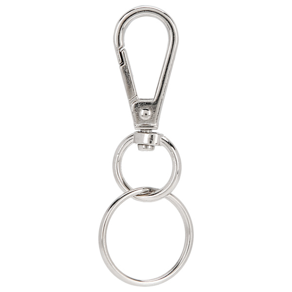 20 st nyckelkedjeklämma krok svängbar snodd snäpp nyckelring nyckelring hårdvara DIY tillbehör 47 mm längd klämma med 22 mm innerdiameter nyckelring