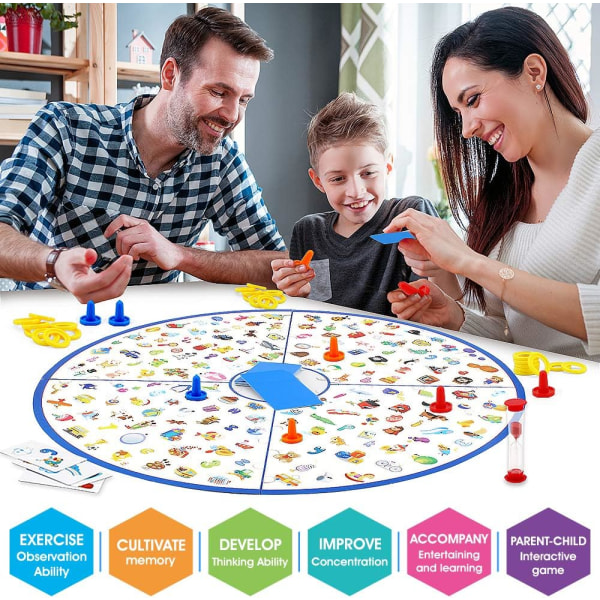 Brädspel pedagogiska små detektiv brädspel för barn leksaker för familjefest matchande spel leksaker för barn present till 3-9 år gamla småbarn pojkar