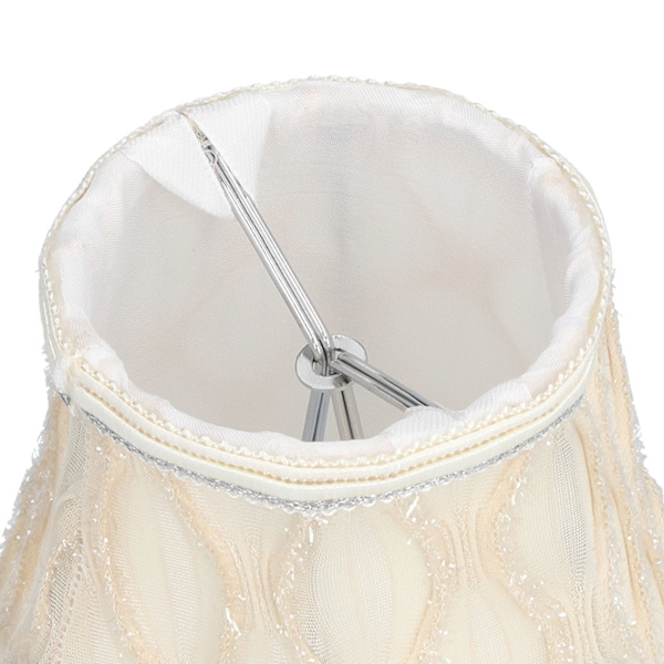 3 st tyglampskärmar modern clip-on E14 glödlampa lampskärm för hem krona vägg bordslampor
