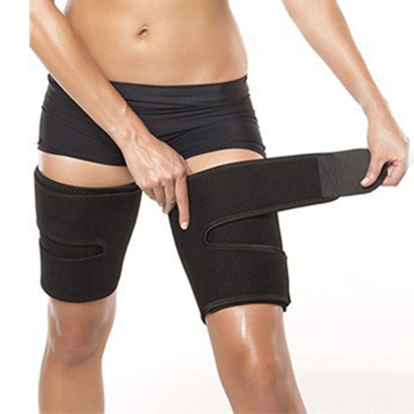 Lårbandage unisex ben fitness svettbälte för ben