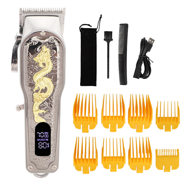 Grooming Perfectionist: Professionell Barber Combo med Kraftfull Motor och Smart LED-Display för Dina Salongsbehov Hemma