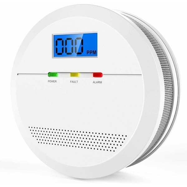 Avancerad 2-i-1 Kolmonoxid- och Rökdetektor, Stabil Funktion Lång Livslängd, Elektrokemisk Sensor, För Hemmakontor (Batteri Ingår Ej)