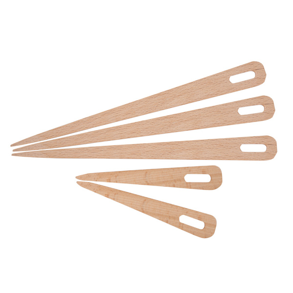 5PCS DIY Trästora Ögon Sticknålar Gobelängvävning Hantverksverktyg