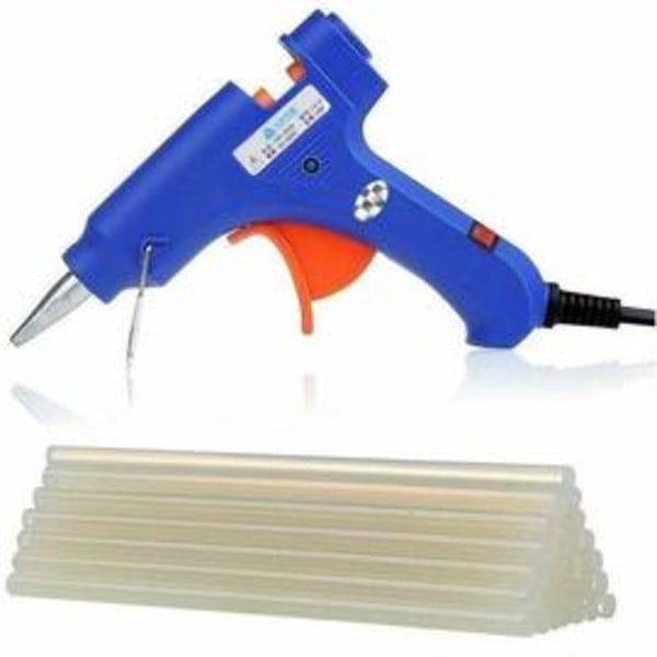 Limpistoler, AC 110-230V mini varmlimpistol, smältlimpistolsats med hög temperatur med 25 limstift Flexibel avtryckare för små gör-det-själv-projekt