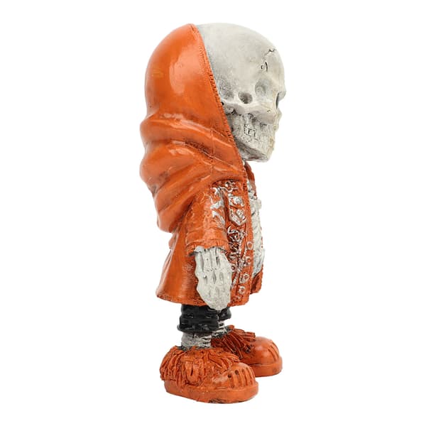 Søt Skjelettstatue, Halloween-pynt Dekor Samleobjekter, Lett å Rengjøre Resin Figur med Variasjon av Plasseringsmetoder, Solid Kult Skjelett