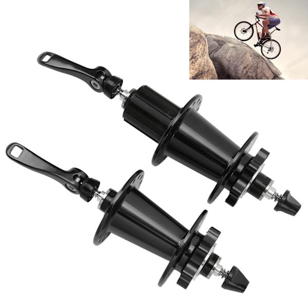PASAK Cykelskivbroms Snabbkoppling Nav 32 Hål Aluminiumlegering Mountainbike Fram 100mm Bak 135mm Nav Svart