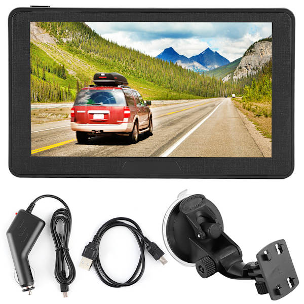 7 tum bärbar bilnavigator 256MB 8GB HD kapacitiv skärm GPS Navigationssystem (Europeisk karta)
