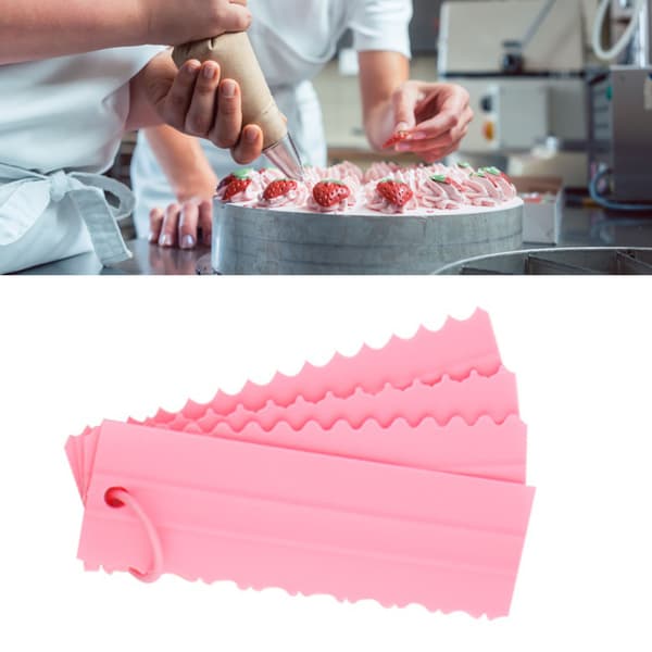 Kakeperfeksjonistenes glede, profesjonell finish smørkrem kakeskrape sett for DIY kake sammen, høykvalitets materiale ABS multifunksjonell baking