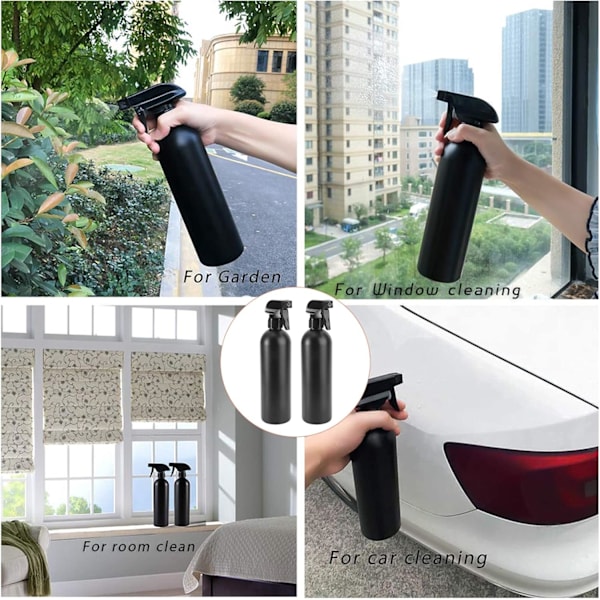 Ergonomisk Design Plast Sprayflaska, Säkert Material Justerbar Fin Dimspruta För Hushållsrengöring, 500ml Kraftig Läcksäker Spruta, Bred