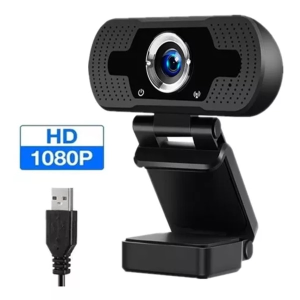 1080p webbkamera med mikrofon för konferenser