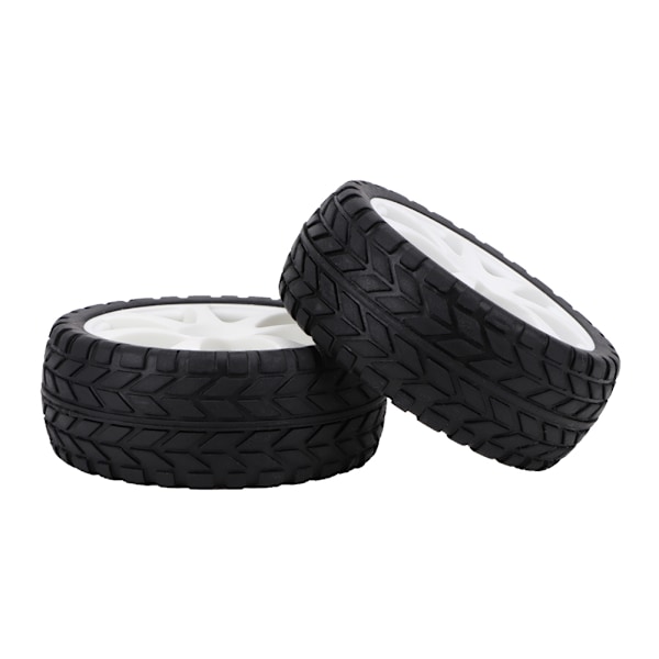 Natur Gummiblandning Rc Racing Däck, Semi-Pneumatiskt Hjul Med Slitstark Textur, Universell Passform För Hsp 1/10 Rc Bil, Hållbart Ersättningsdäck För Jämn Körning