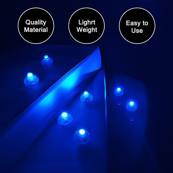 LED Mini Runde Ballonlys, 100 Stykker Mini LED Ballon, Mini