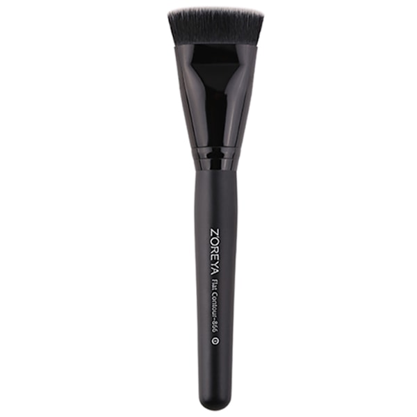 Professionell Foundationborste, Tät Sminkborste för Felfri Applicering, Resevänlig Infällbar Design för Flytande och Puder Makeup