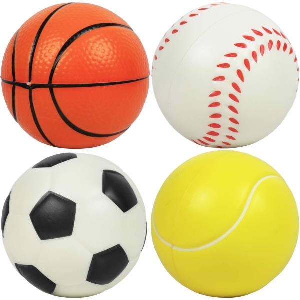 Set med 4 bollar för barn Mjuk fotboll barns solid skum svampboll studsboll för barn
