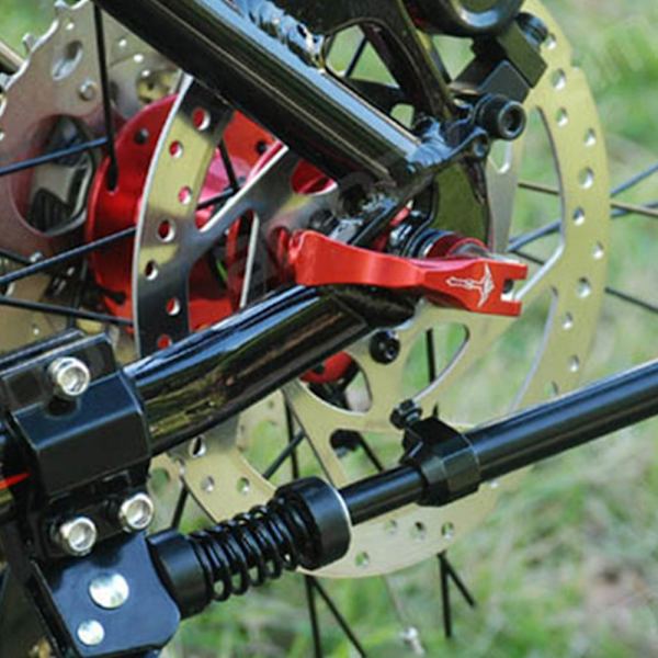 Mountainbike-stöd i aluminiumlegering, bakre stöd, sidostöd, cykeltillbehör, justerbar längd - Justerbart bakre fäste Fulcrum-cykel