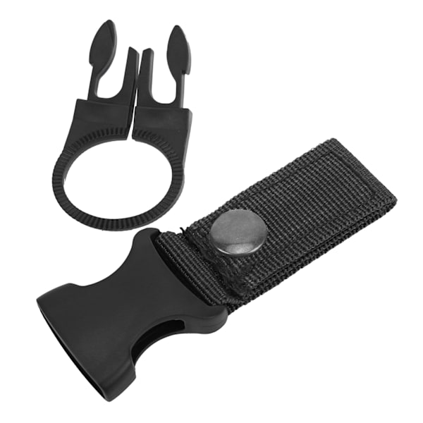 Portabel Vattenflaskringhållare för Utomhusaktiviteter, Användning i Flera Scener, Lättviktigt Bältesklämma för Camping Vandring Resor (4-pack)