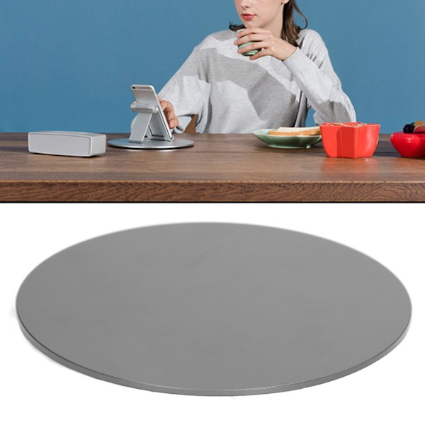 Svängbar bildskärmsstativ i mörkgrå aluminiumlegering, snurrborddesign, bildskärmsvridbas för OS X AIO-dator och bärbar dator