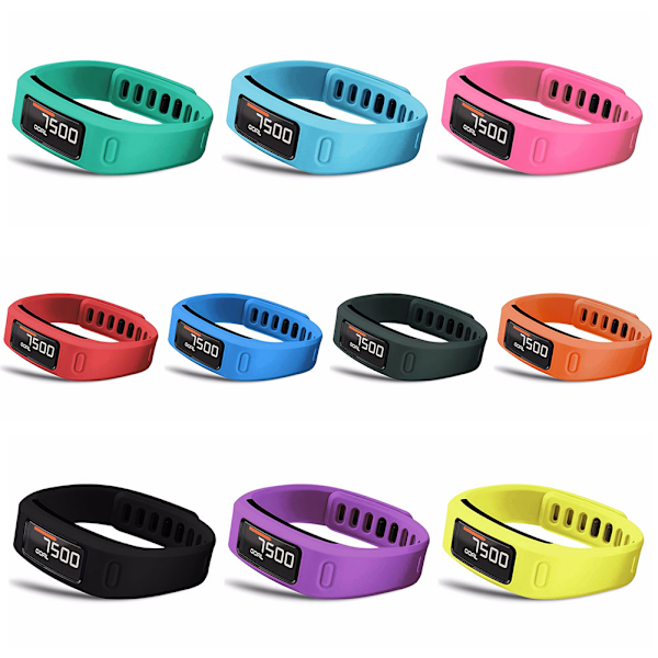 Förfinat Ersättningsarmband, Justerbar Säker Armbandsdesign för Garmin Vivofit, Mjukt Giftfritt Silikonarmband Personligt Anpassat med Varierande Färg
