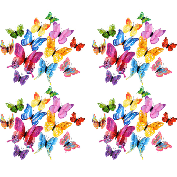 Butterfly Wall Decor 48 STS, DIY Wall Crafts 3D Butterflies