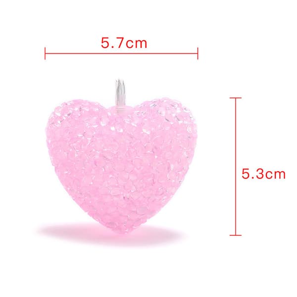 1 stk Pige Hjerte Valentinsdag Kærlighed Lys LED USB Opladning
