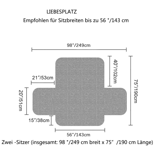 Vattentät sofföverdrag, halkfri sofföverdrag, soffskydd för att skydda soffan från husdjur, katter och hundar