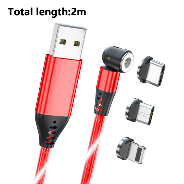 Magnetisk laddningskabel 540° roterbar magnetisk USB -kabel 3 tum