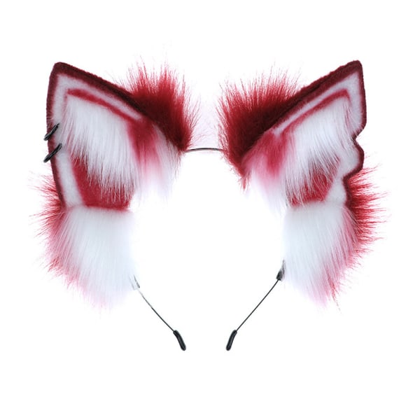 Fox Wolf Katt Hundöron Pannband Hårband Hårbåge Halloween