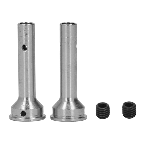 2 st CVD-axlar RC-hjulaxel i stål, 8 mm axeldiameter, 44,5 mm längd för Arrma 1/7 1/8 silver