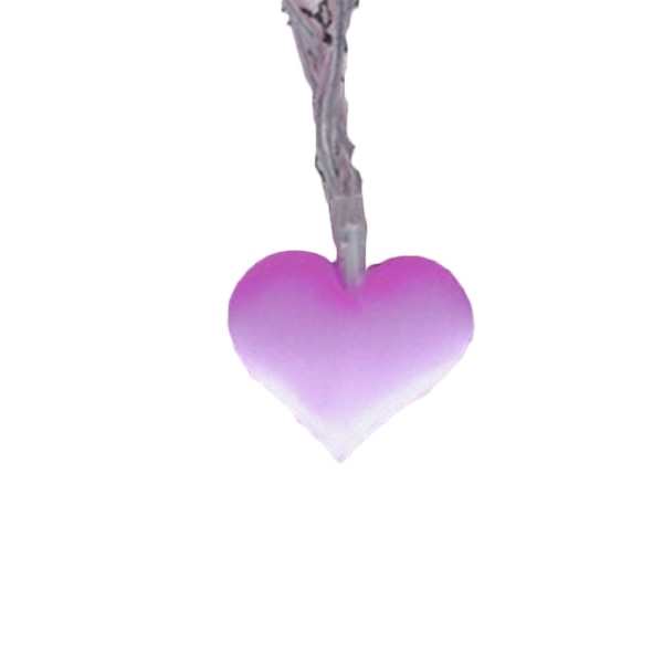 Alla hjärtans dag dekoration, lila 3m batteridriven kärlek