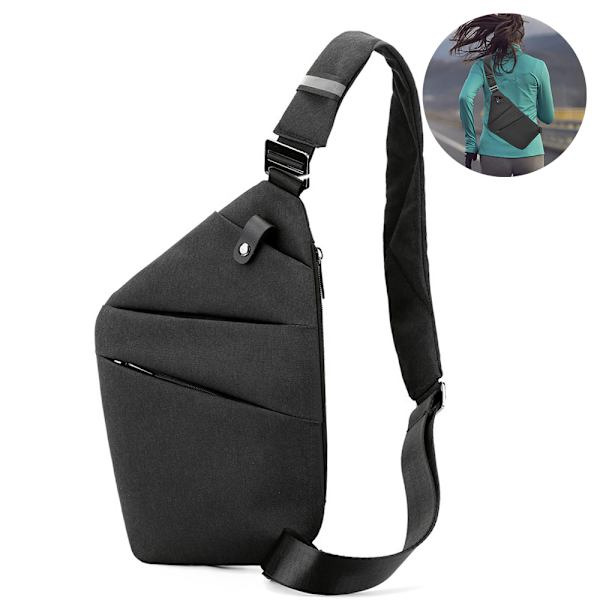 Antistöld Cross Bag Lätt Ryggsäck för Resor