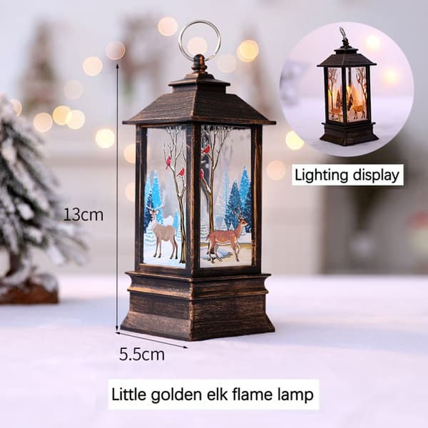 Julelys med LED fyrfadslys til julepynt