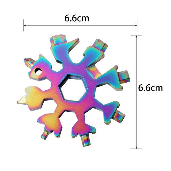 19 i 1 Snowflake Multi-Tool, unika presenter för pappa män kvinnor