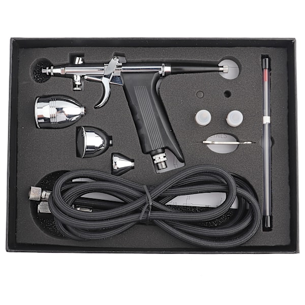 Professionellt Airbrush-set, mångsidigt airbrush-kit med precisionskontroll och högkvalitativa material för modellmålning, läderkläder, biltryck,