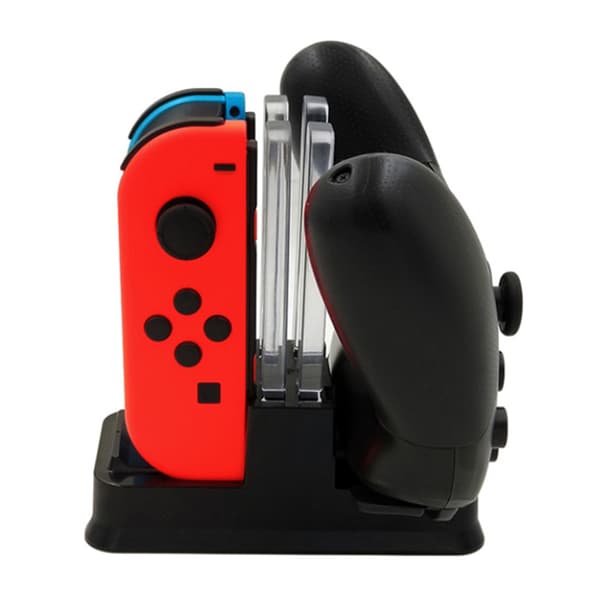 Power Pod Controller Laddstation, Nintendo Switch OLED Snabb Laddningsupplevelse & Automatiskt Säkerhetssystem för Problemfritt Spelande